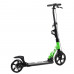 Самокат двухколесный "Best Scooter" 49161, зеленый, колеса PU, d переднего колеса 230мм, d заднего колеса 200мм, 2 амортизатора, дисковый тормоз
