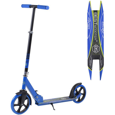 Дитячий двоколісний складаний самокат Best Scooter (Синій)