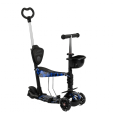Самокат-беговел 5 в 1 "Best Scooter" с родительской ручкой и подножками, 18496 Самокат-беговел 5 в 1 "Best Scooter" с родительской ручкой и подножками, 18496
