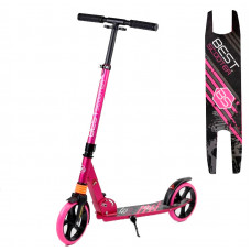 Самокат двухколесный "Best Scooter" 211681, колеса PU, d колес - 200мм, 1 амортизатор передний, в коробке, Розовый Самокат двухколесный "Best Scooter" 211681, колеса PU, d колес - 200мм, 1 амортизатор передний, в коробке, Розовый