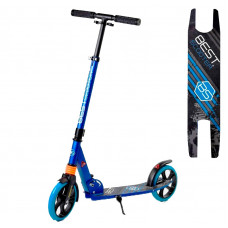 Самокат двухколесный "Best Scooter" 212681, колеса PU, d колес - 200мм, 1 амортизатор передний, в коробке, Синий Самокат двухколесный "Best Scooter" 212681, колеса PU, d колес - 200мм, 1 амортизатор передний, в коробке, Синий