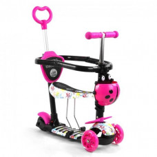 Самокат Best Scooter с защитным бампером розовый