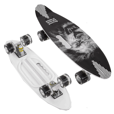 Скейт Пенні борд "Лев" дошка = 60 см, колеса PU, світяться, d = 6см 45220 "Best Board"