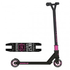 Самокат трюковый Best Scooter (Черный с розовым)