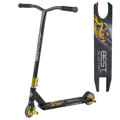 Самокат трюковый Best Scooter HIC-система - Желтое золото (54557)