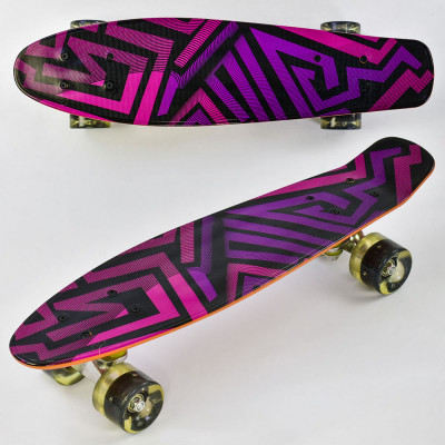 Скейт F 5490 Penny board дошка-55см, з світяться колесами