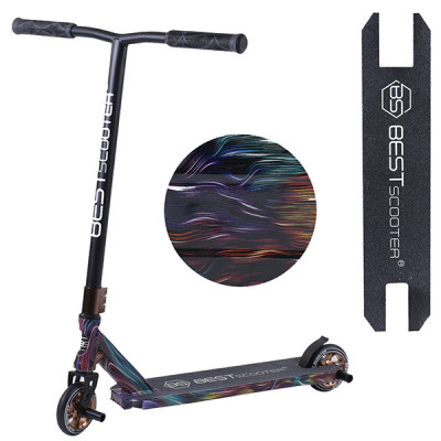 Самокат трюковый Best Scooter - HIC-система (Разноцветный принт)