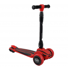 Самокат трехколесный S-5896 Best Scooter, MAXI, складной алюминиевый руль, 3 колеса PU со светом, красный Самокат трехколесный S-5896 Best Scooter, MAXI, складной алюминиевый руль, 3 колеса PU со светом, красный