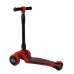 Самокат трехколесный S-5896 Best Scooter, MAXI, складной алюминиевый руль, 3 колеса PU со светом, красный