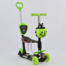 Самокат 5в1 Best Scooter 65030 Абстракция с подсветкой платформы и колес