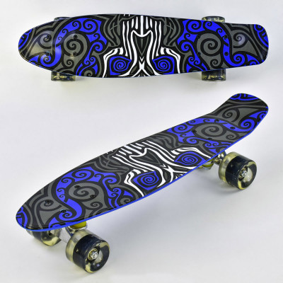 Скейт F 6510 Penny board дошка-55см, з світяться колесами