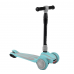 Самокат трехколесный S-7102 Best Scooter, MAXI, складной алюминиевый руль, 3 колеса PU со светом, бирюзовый Самокат трехколесный S-7102 Best Scooter, MAXI, складной алюминиевый руль, 3 колеса PU со светом, бирюзовый