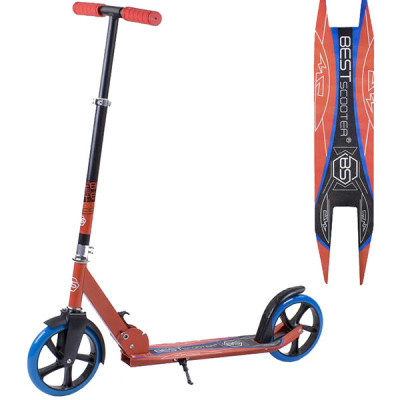 Дитячий двоколісний складаний самокат Best Scooter (Червоний)