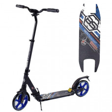 Самокат алюмінієвий складаний Best Scooter (Чорний з синім)
