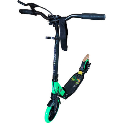 Самокат алюминиевый Best Scooter (Черный с зеленым)