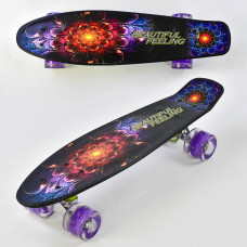 Скейт F 8740 Penny board дошка-55см, з світяться колесами Скейт F 8740 Penny board дошка-55см, з світяться колесами