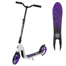 Самокат двоколісний 90003 "Best Scooter" колір фіолетовий, колеса PU - 20 см, широкий велосипедний кермо, новий зажим керма Самокат двоколісний 90003 "Best Scooter" колір фіолетовий, колеса PU - 20 см, широкий велосипедний кермо, новий зажим керма