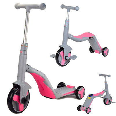 Самокат 3в1 Best Scooter - самокат-велобег-велосипед, світло, 8 мелодій (JT 90601)
