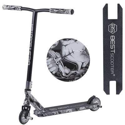 Самокат трюкових Best Scooter - HIC-система (Сірий принт)