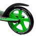 Самокат двухколесный "Best Scooter" 52266, зеленый, колеса PU - переднее 23 см, заднее - 20 см, 1 амортизатор, широкий руль, зажим руля