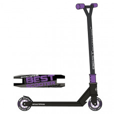 Самокат трюковый Best Scooter HIC-система (Черный с фиолетовым)