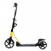 Самокат двухколесный "Best Scooter" 65470, желтый, колеса PU, d переднего колеса 230мм, d заднего колеса 200мм, 2 амортизатора, дисковый тормоз
