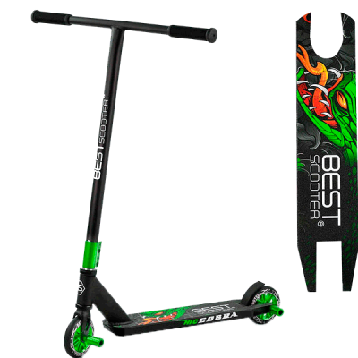 Самокат трюкової Best Scooter CB-00811, HIC-система, Пегі, алюмінієвий диск і дека, колеса PU, d = 110мм, ширина керма - 54 см