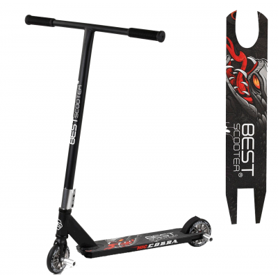 Самокат трюковой Best Scooter CB-00959, серый, HIC-система, ПЕГИ, алюминиевый диск и дека, колёса PU, d=110мм, ширина руля - 54 см