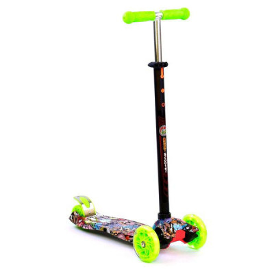 Самокат Best Scooter Maxi Graffiti (Зелений)