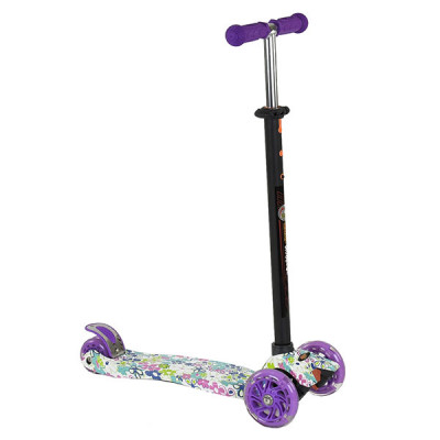 Самокат Best Scooter Maxi Graffiti (Фиолетовый)