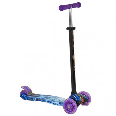 Самокат Best Scooter Maxi Graffiti (Фиолетово-блакитний)