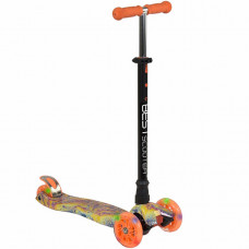 Самокат Best Scooter Maxi Graffiti (Оранжевый)
