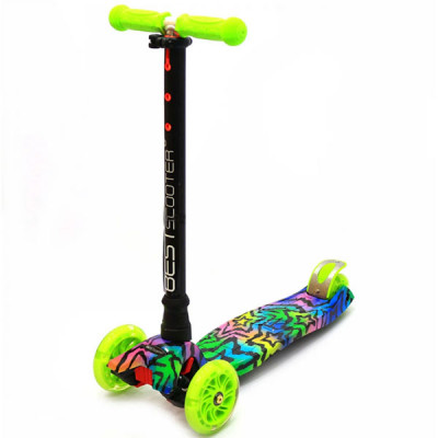Самокат Best Scooter Maxi Graffiti (Зелений)
