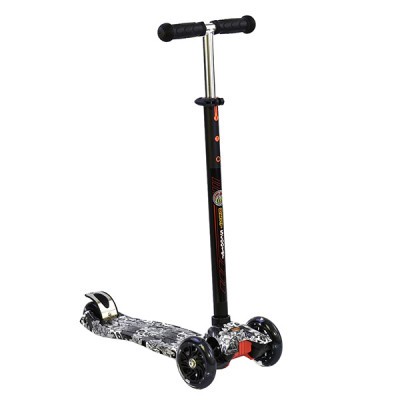 Самокат Best Scooter Maxi Graffiti (Черный)