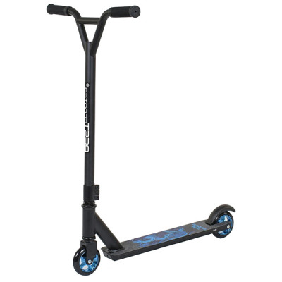 Самокат трюкових металевий Best Scooter (Чорний з синій)