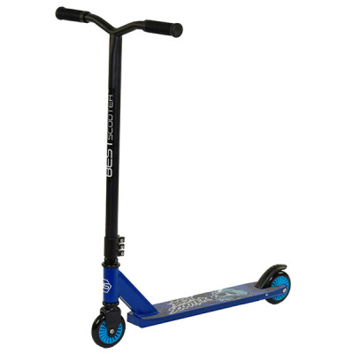 Самокат трюковый металлический Best Scooter (Синий)
