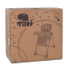 Стільчик для годування Toti, ремені безпеки, W-82552, синій