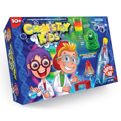 Набір для дослідів з хімії Danko toys Chemistry Kids Super 10
