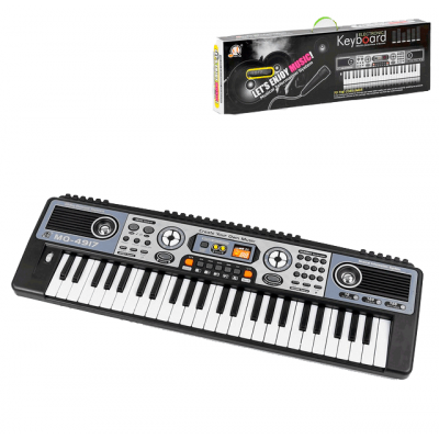 Синтезатор детский с микрофоном MQ-4917 - 49 клавиш, 220В