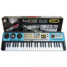 Электронный детский синтезатор MASTER-824, для обучения с микрофоном и USB / MP3